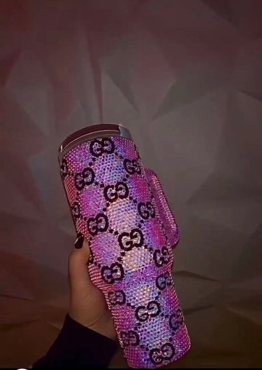 gg pink stanley handmade bling cup9