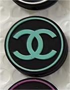 DESIGN-CC BLACK GREEN ROUND