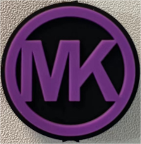 DESIGN-MK BLACK PURPLE ROUND