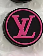 DESIGN-LV BLACK RED ROUND