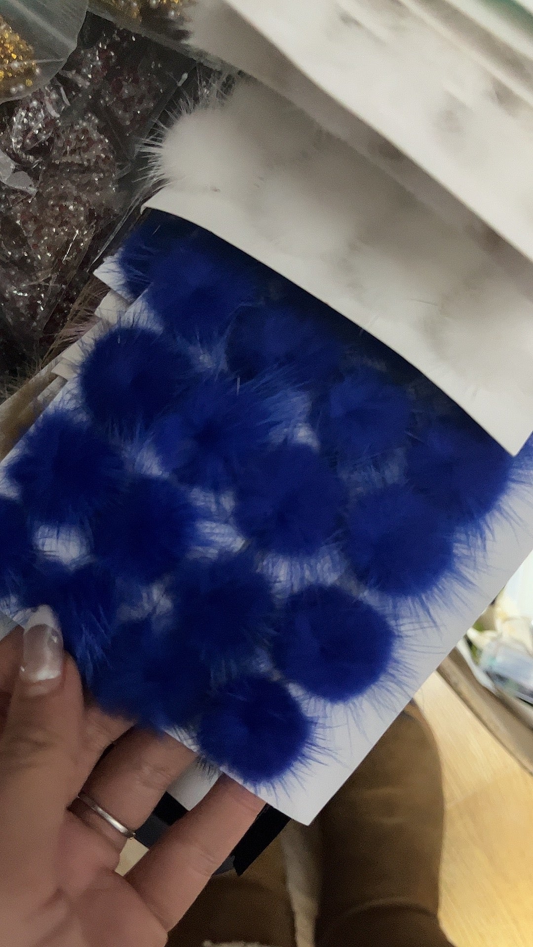 Dark blue fur 20pcs