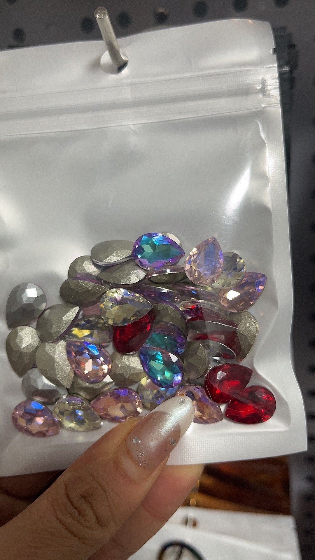 water shape diamond mix color 50pcs