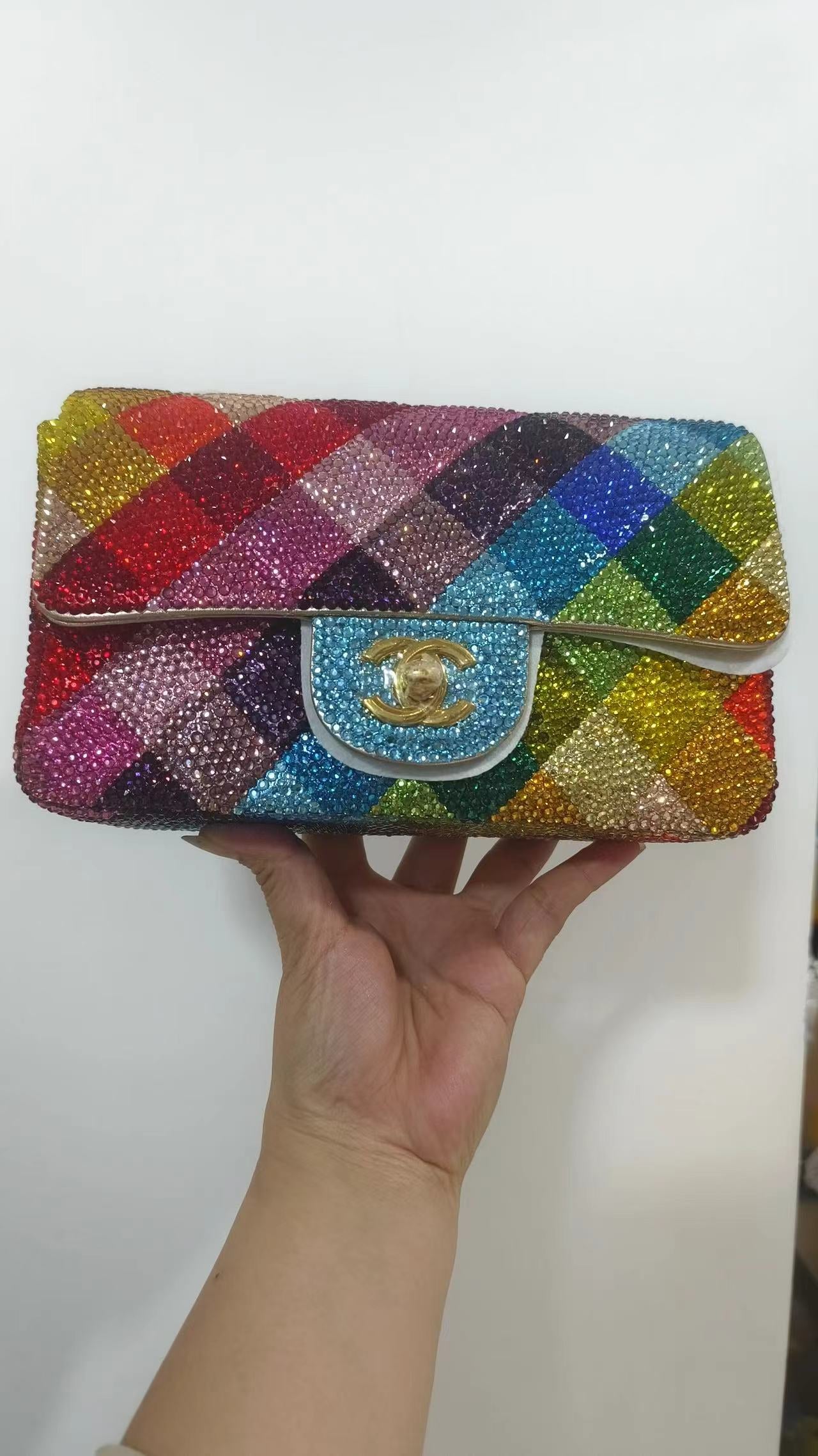 CC RAINBOW BAG/PURSE BEDAZZLED